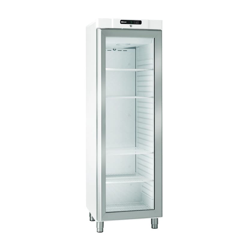 Armoire réfrigérée blanche +2/+12°C - 266L Porte vitrée GRAM