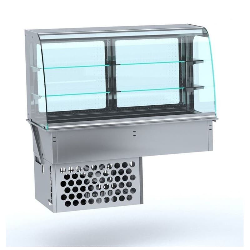 DROP-IN VITRINE COURBEE RÉFRIGÉRÉE - FERMÉ 4/1 COMBISTEEL