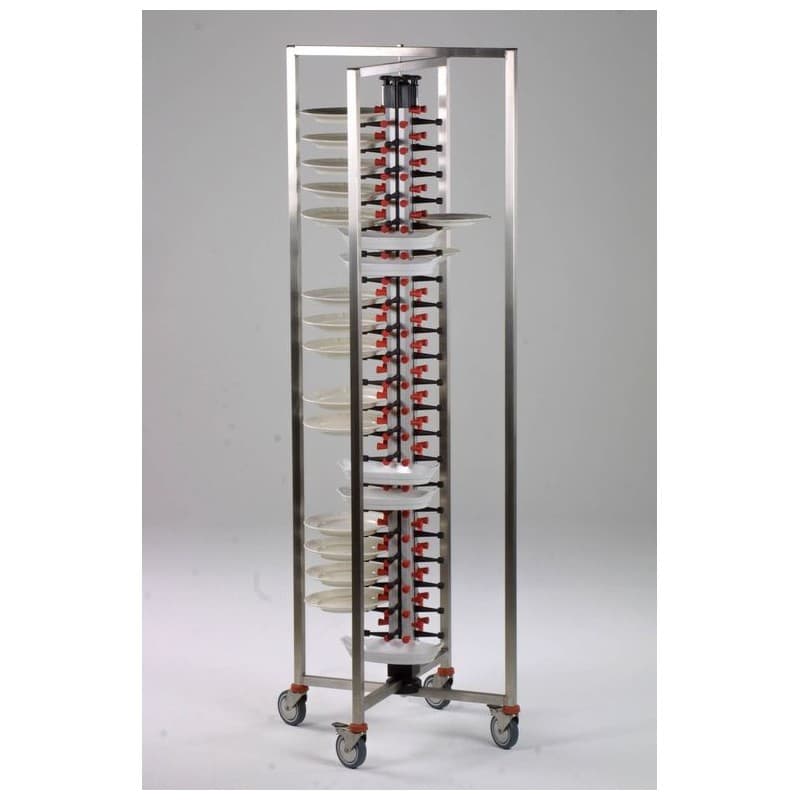 CHARIOT PORTE-ASSIETTES-DRESSÉES TROLLEY ESCAMOTABLE 60 COMBISTEEL