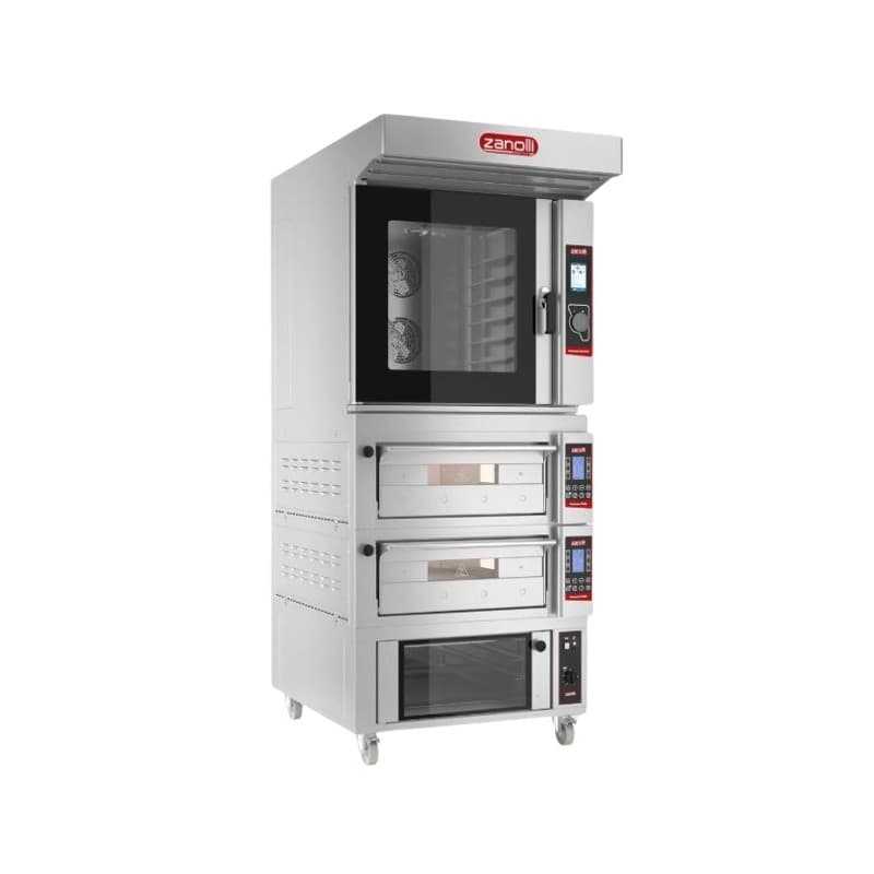 Four combiné électrique 2 chambres avec support ZANOLLI