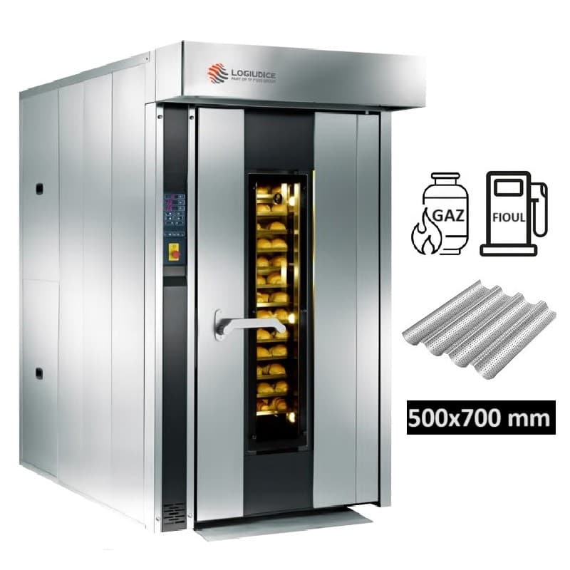 Four Rotatif Gaz-Fioul VORTEX 18 Plaques 500x700 LOGIUDICE FORNI