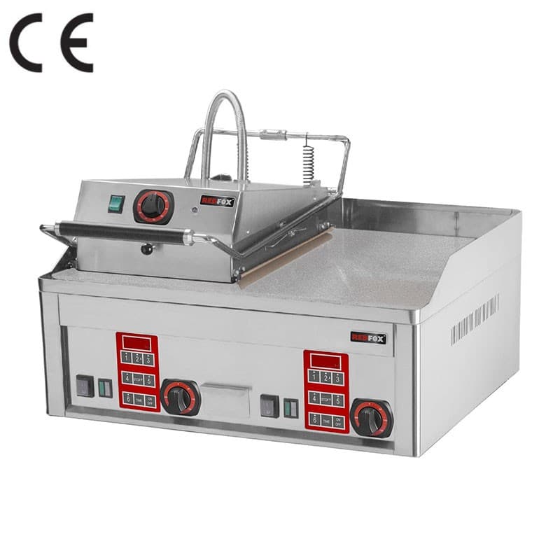 Clam-grill steak électrique avec un minuteur numérique et plaque de c