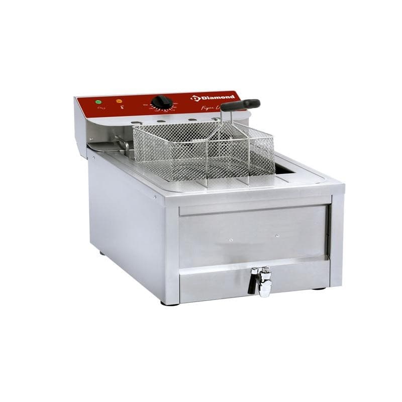Friteuse electrique avec robinet de vidange 12L DIAMOND