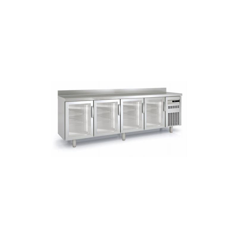 Meuble 600 positif 4 portes vitrées CORECO