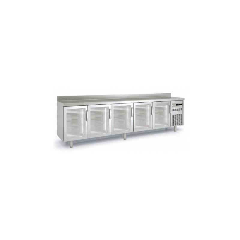Meuble 600 positif 5 portes vitrées CORECO
