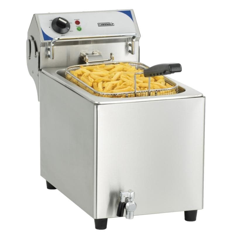 Friteuse électrique avec vanne de vidange 10 litres CASSELIN