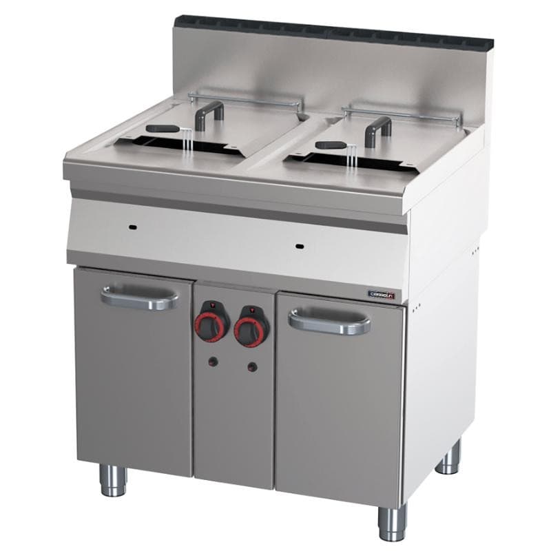 Friteuse gaz avec soubassement 2x15 litres 80 CASSELIN