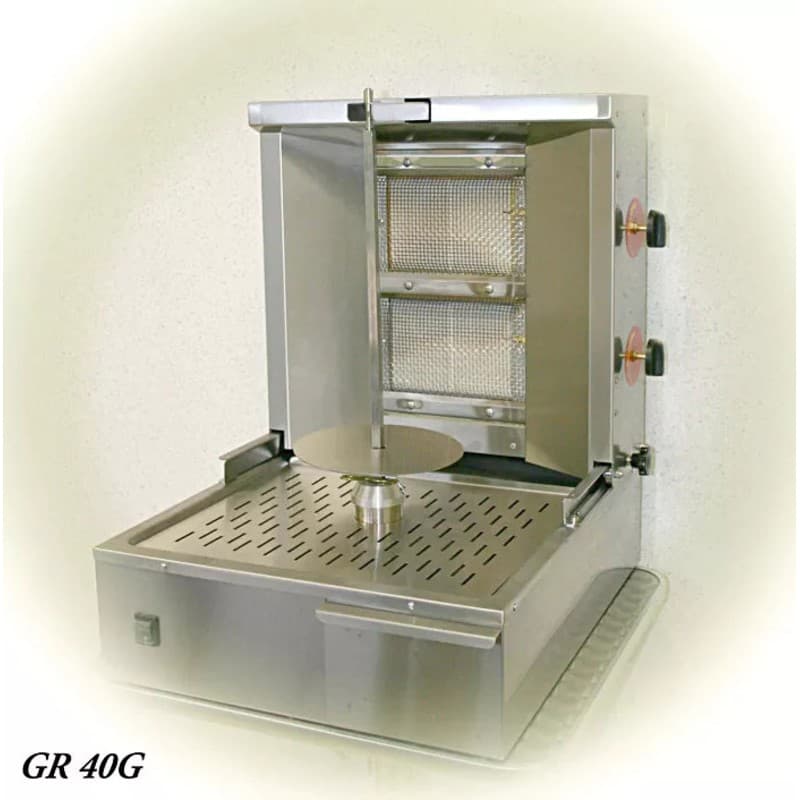 Machine kebab gaz - Broche 400 mm - 15 kg de viande ROLLER GRILL