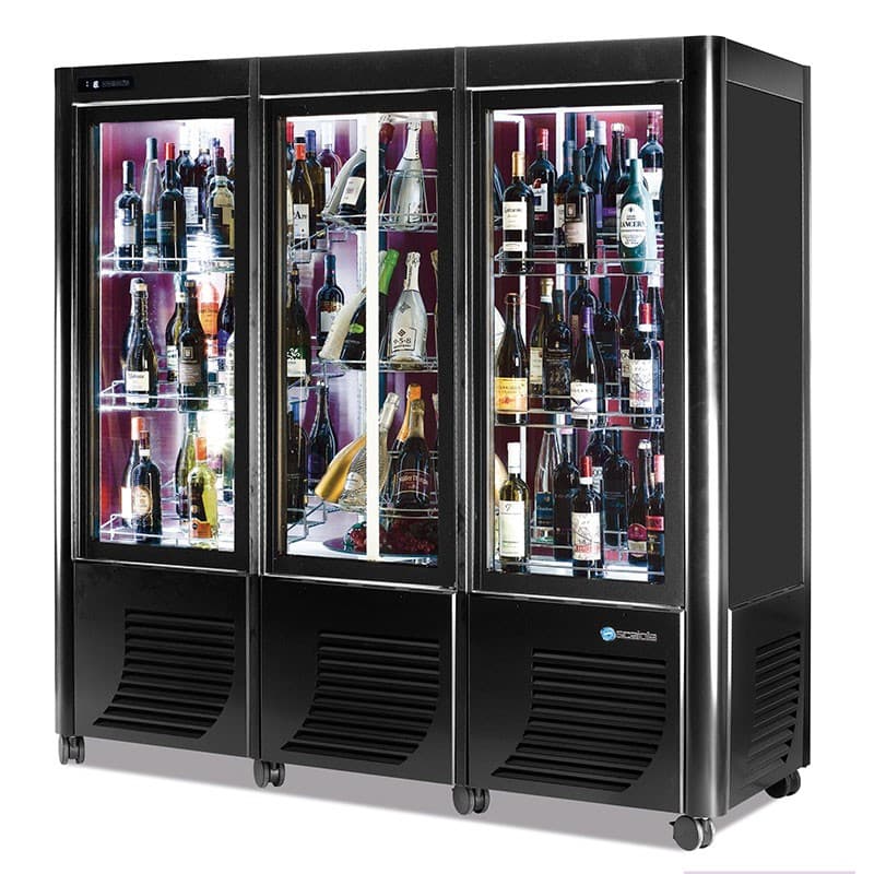vitrine caviste 3 portes SCAIOLA