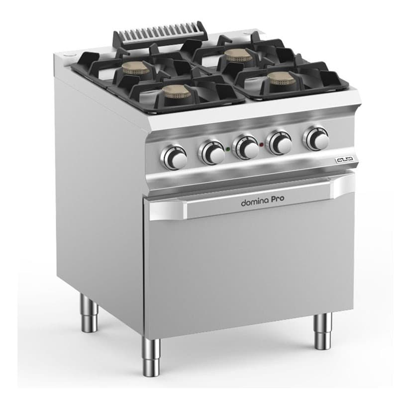 Fourneau à Gaz 4 Feux avec Four Électrique Ventilé MBM
