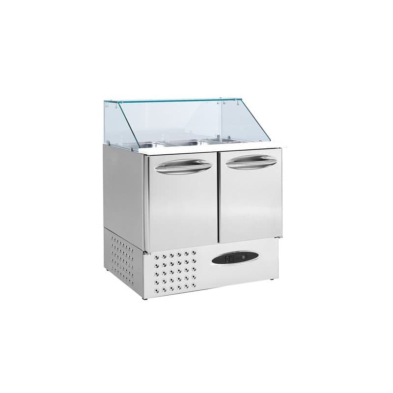 Saladette avec vitrinette 2 portes MERCATUS (R8) MERCATUS