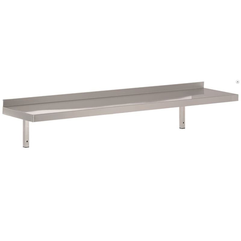 Etagère murale inox avec 2 consoles 1400x300 mm COMBISTEEL