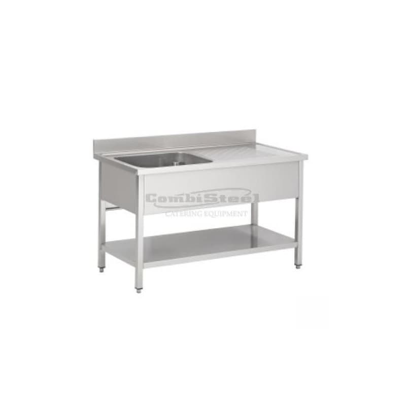 Plonge 1 bac 1200x600mm avec égouttoir à droite COMBISTEEL