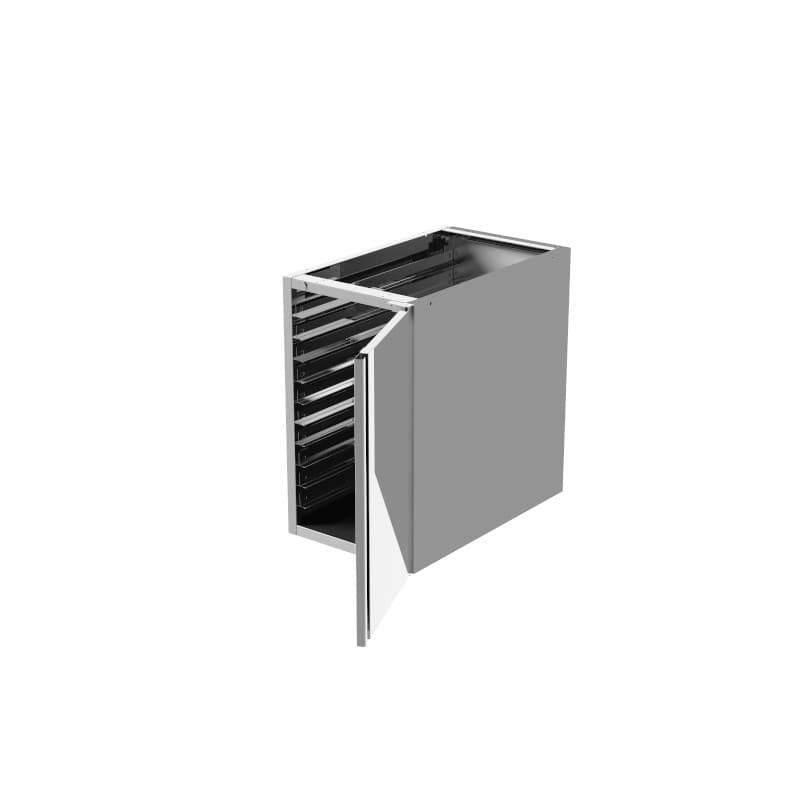 Armoire 650 x 550 x 670 mm avec glissières pour plaques GN 1/2 ILSA