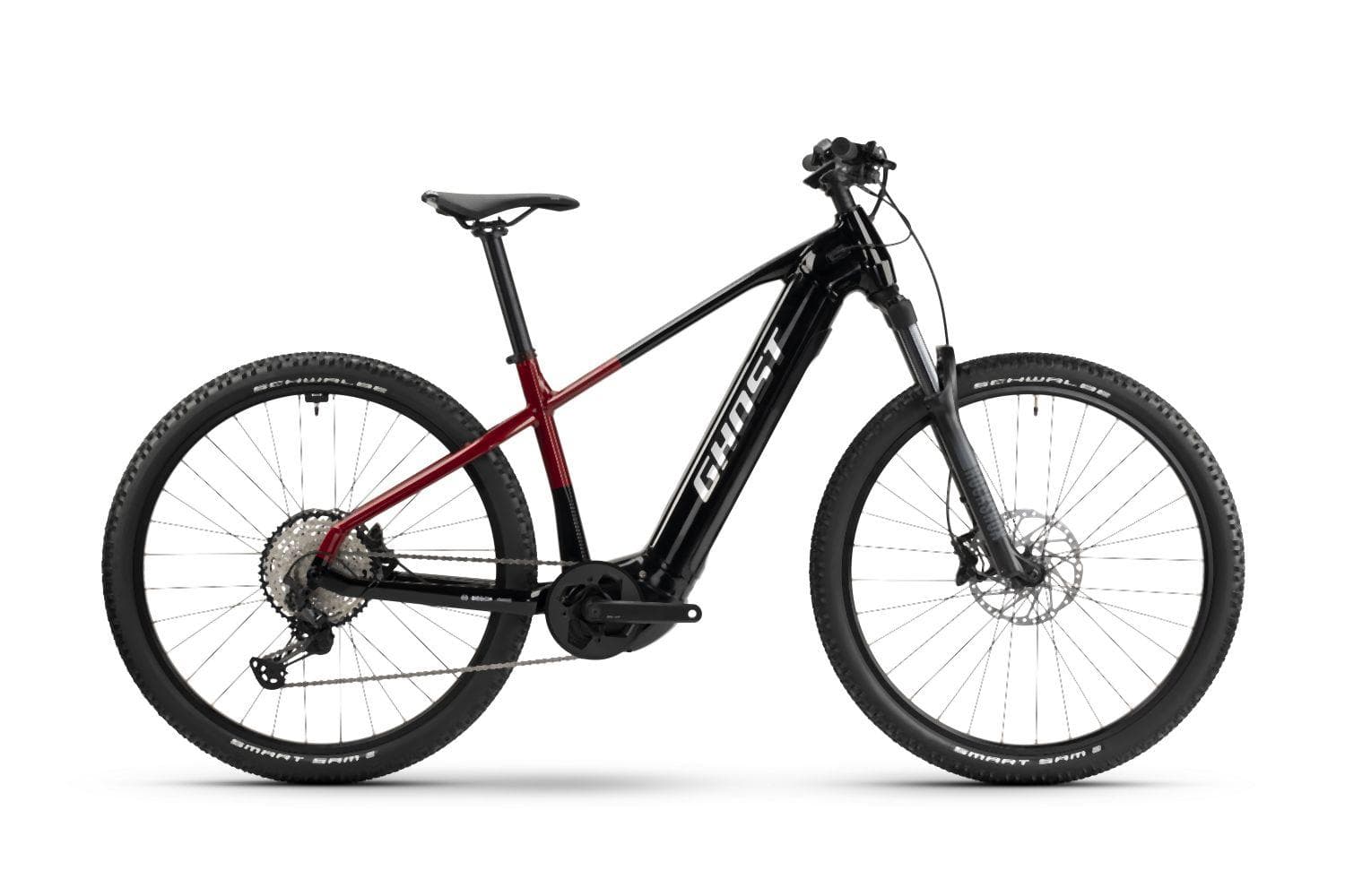 Ghost E-Teru Pro zwart/parelmoer dieprood - glanzend - XL