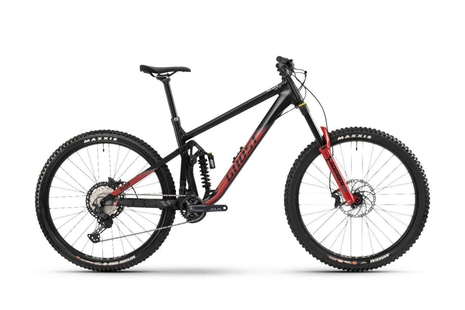 Ghost Riot EN Pro zwart/rood - mat/glanzend - S