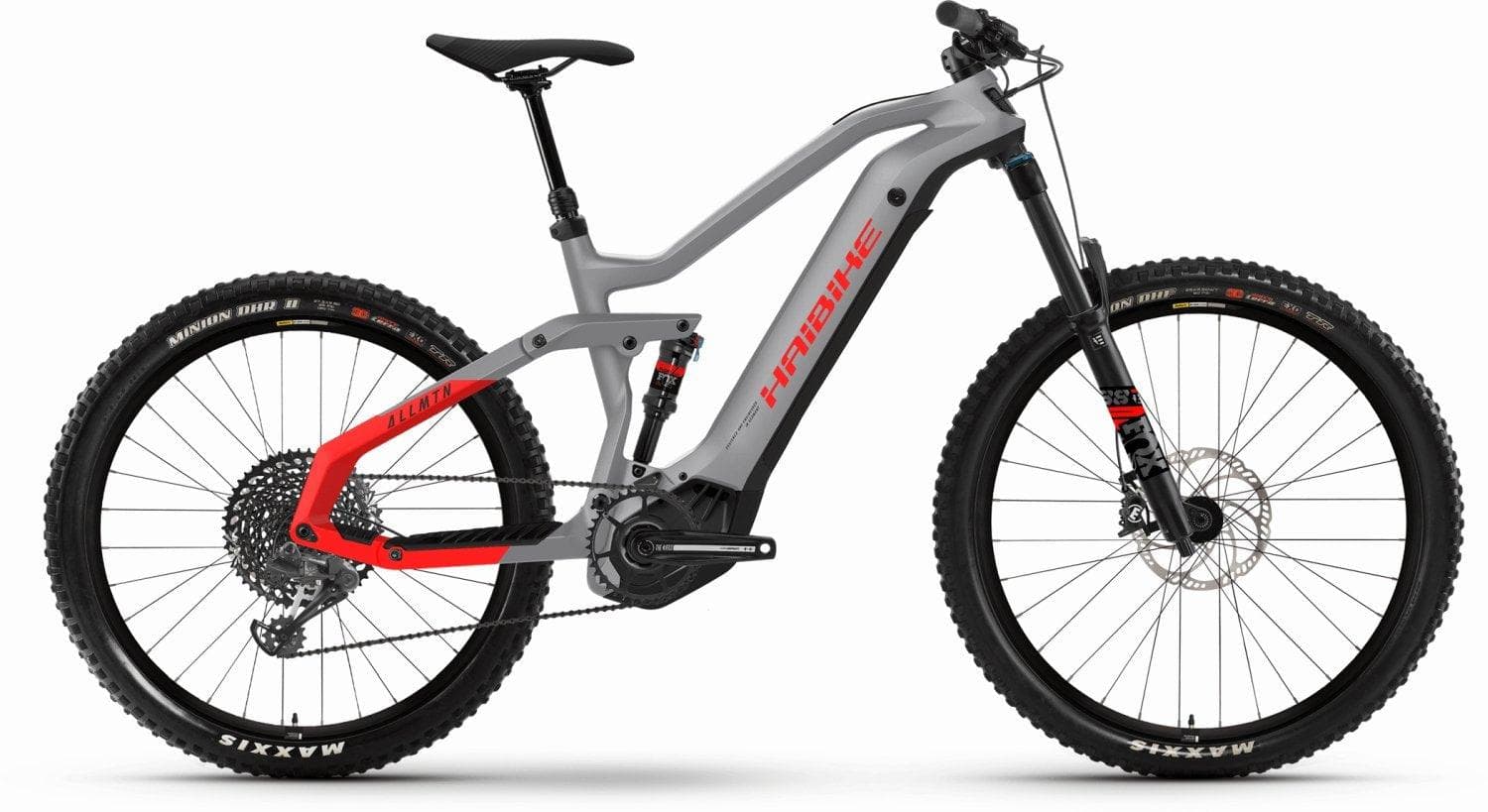 Haibike AllMtn 6 urban grijs/zwart/rood mat - XL