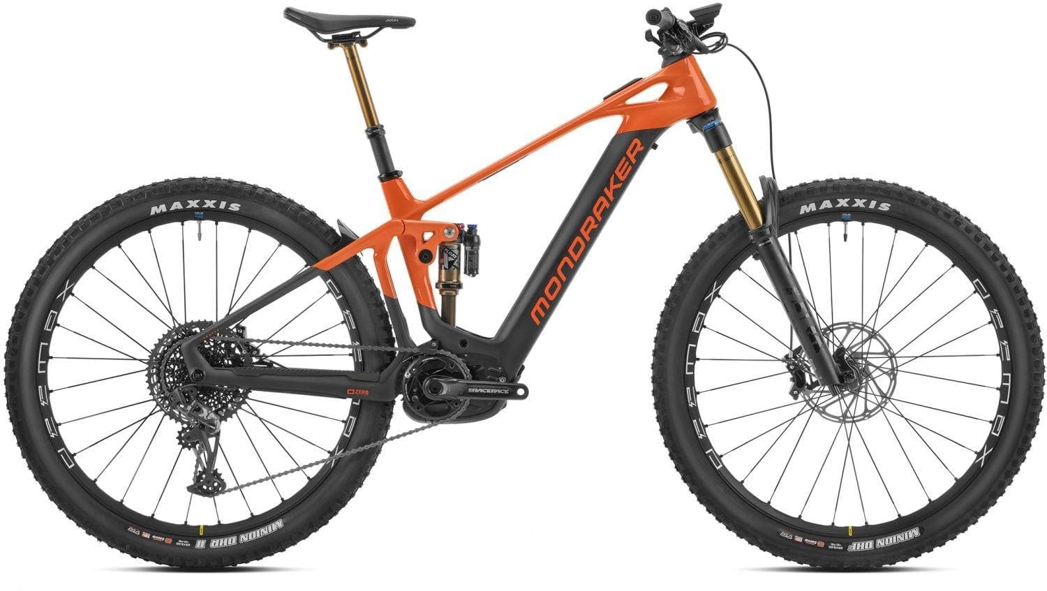 Mondraker Crafty Carbon RR Mat Carbon / Glanzend Oranje - L