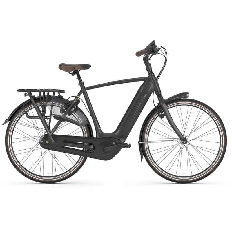 VTC électrique Gazelle Grenoble C8 HMB 2023 - Noir - Cadre haut - 61 cm
