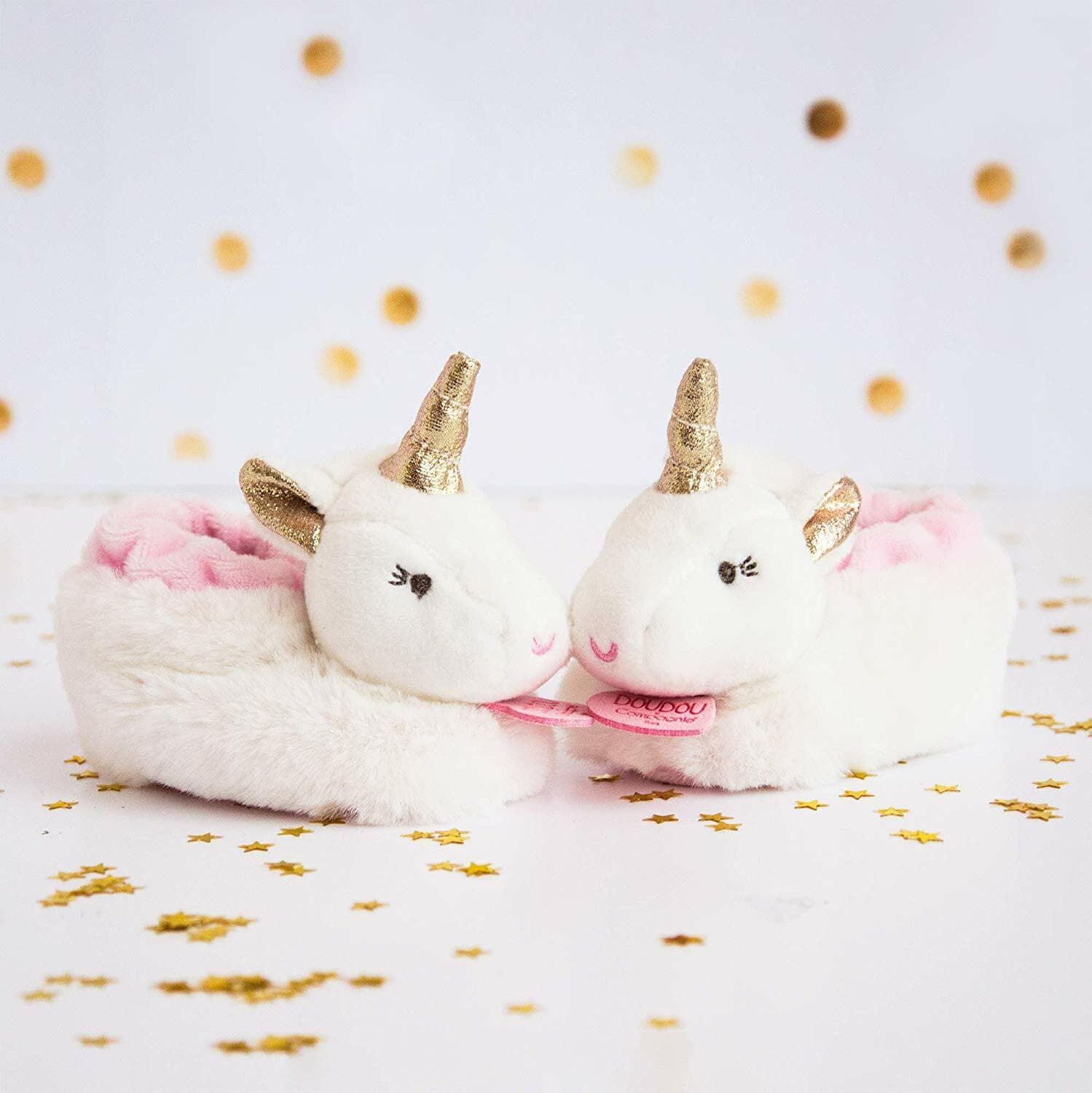 Doudou et Compagnie Chaussons Licorne 0-6 mois