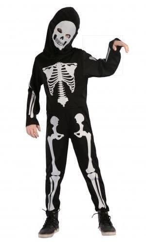 Déguisement squelette articulé enfant S