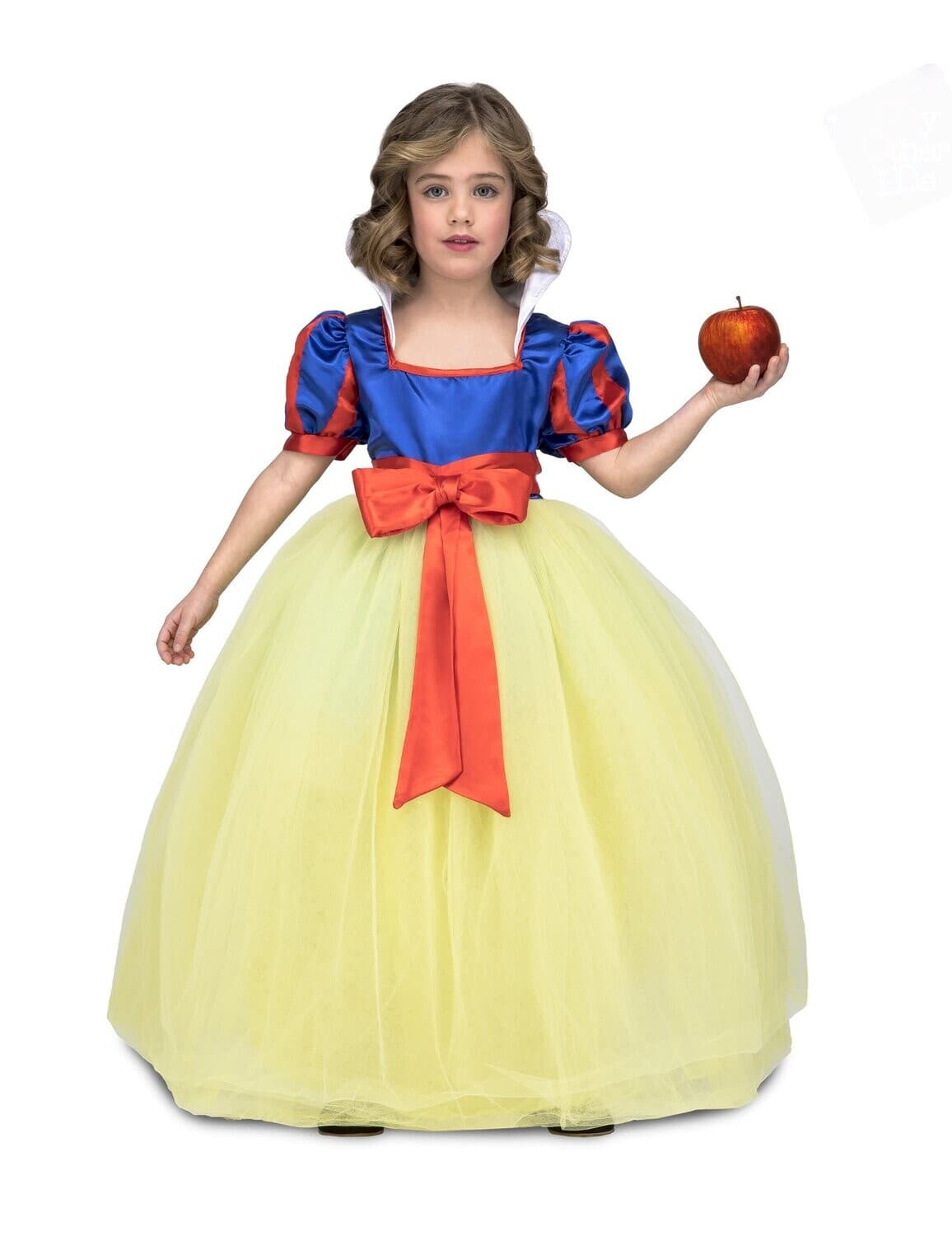 Déguisement princesse de bal jaune et bleu fille 5 - 6 ans