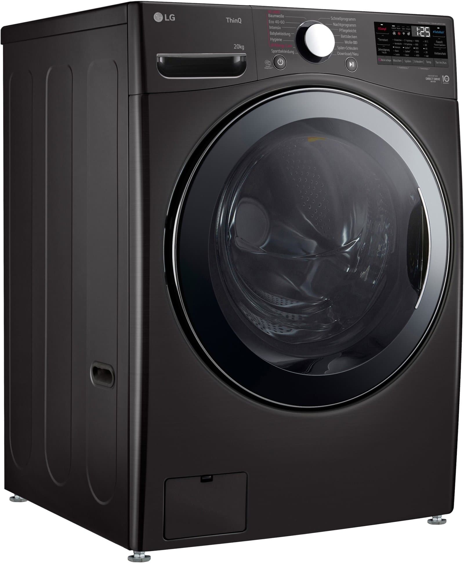 LG F0WVT202B Waschmaschine, 20 kg, 1000 U/min, Energieeffizienzklasse B