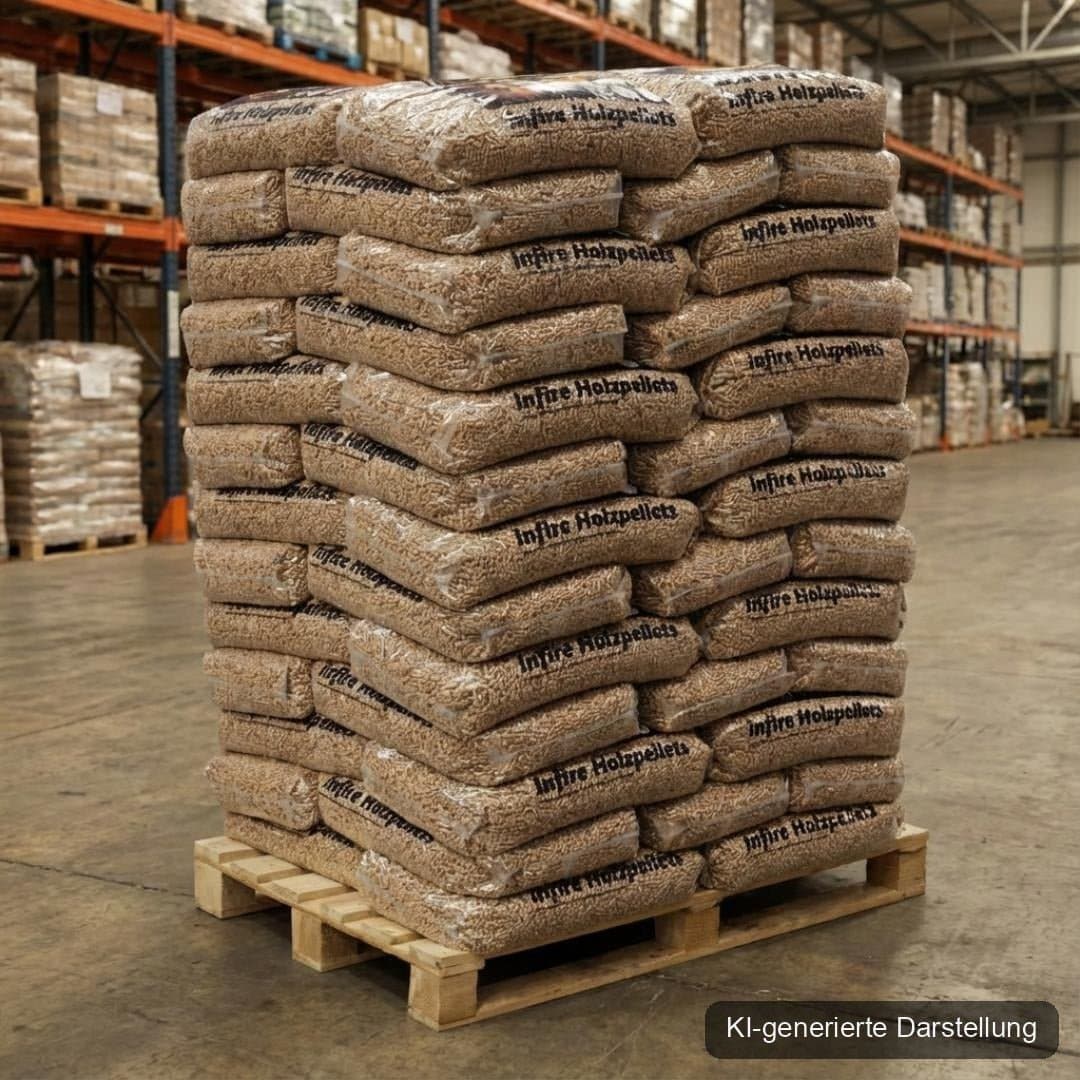 German Pellets Premium Holzpellets DINplus ENplus A1 Palette 990 kg