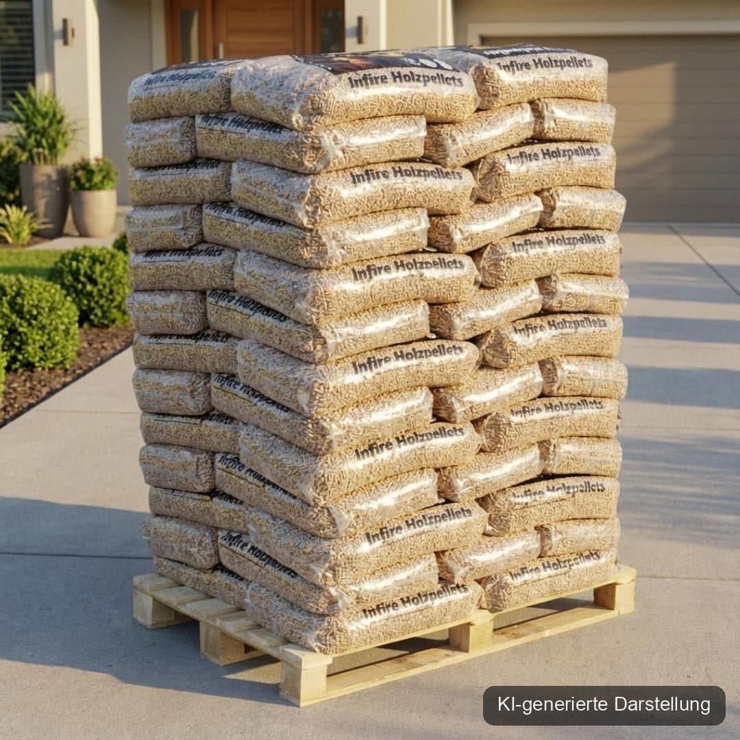 Heizfuxx Holzpellets 6 mm ENplus A1 Palette 975 kg (65 x 15 kg)