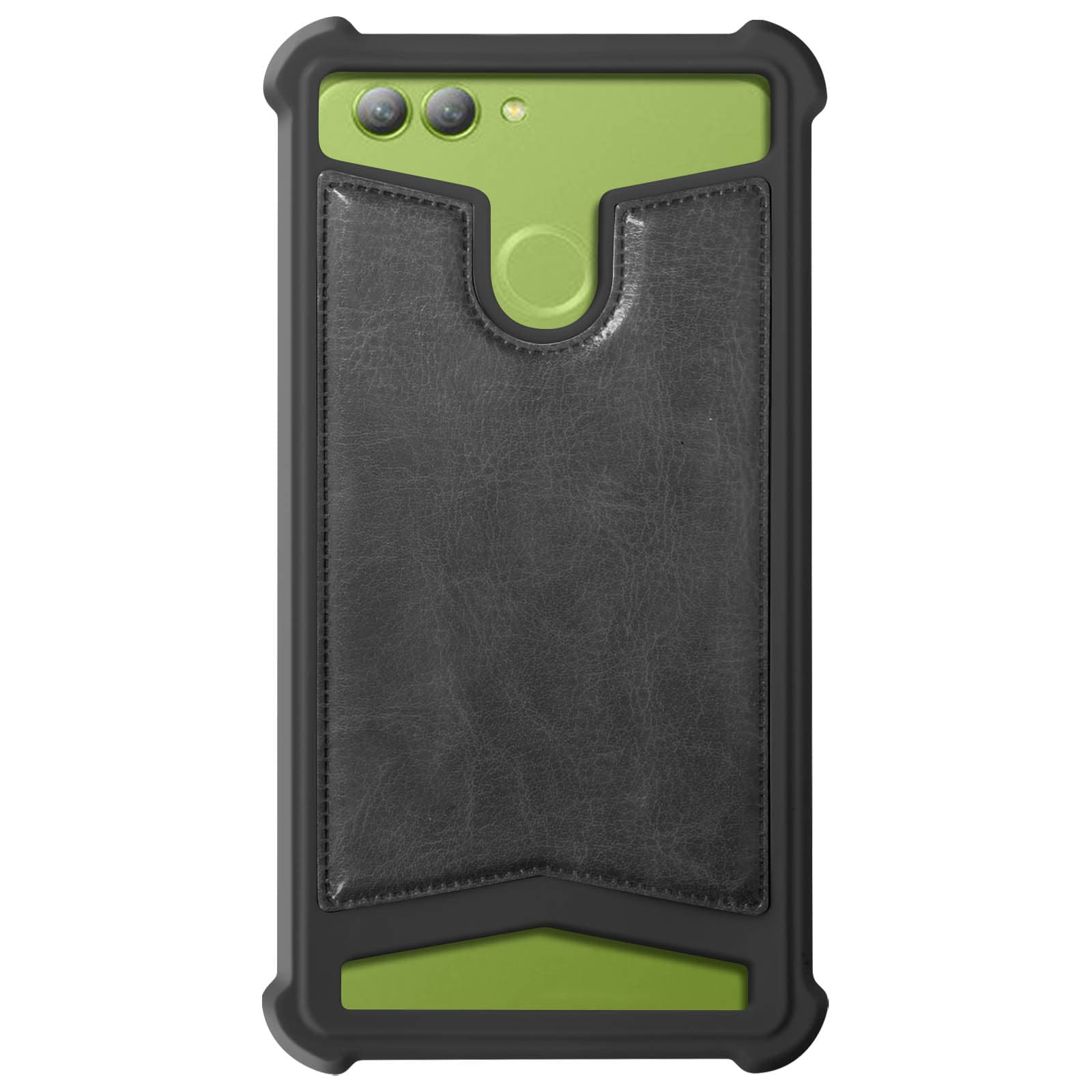 Coque antichocs façon Cuir Noir