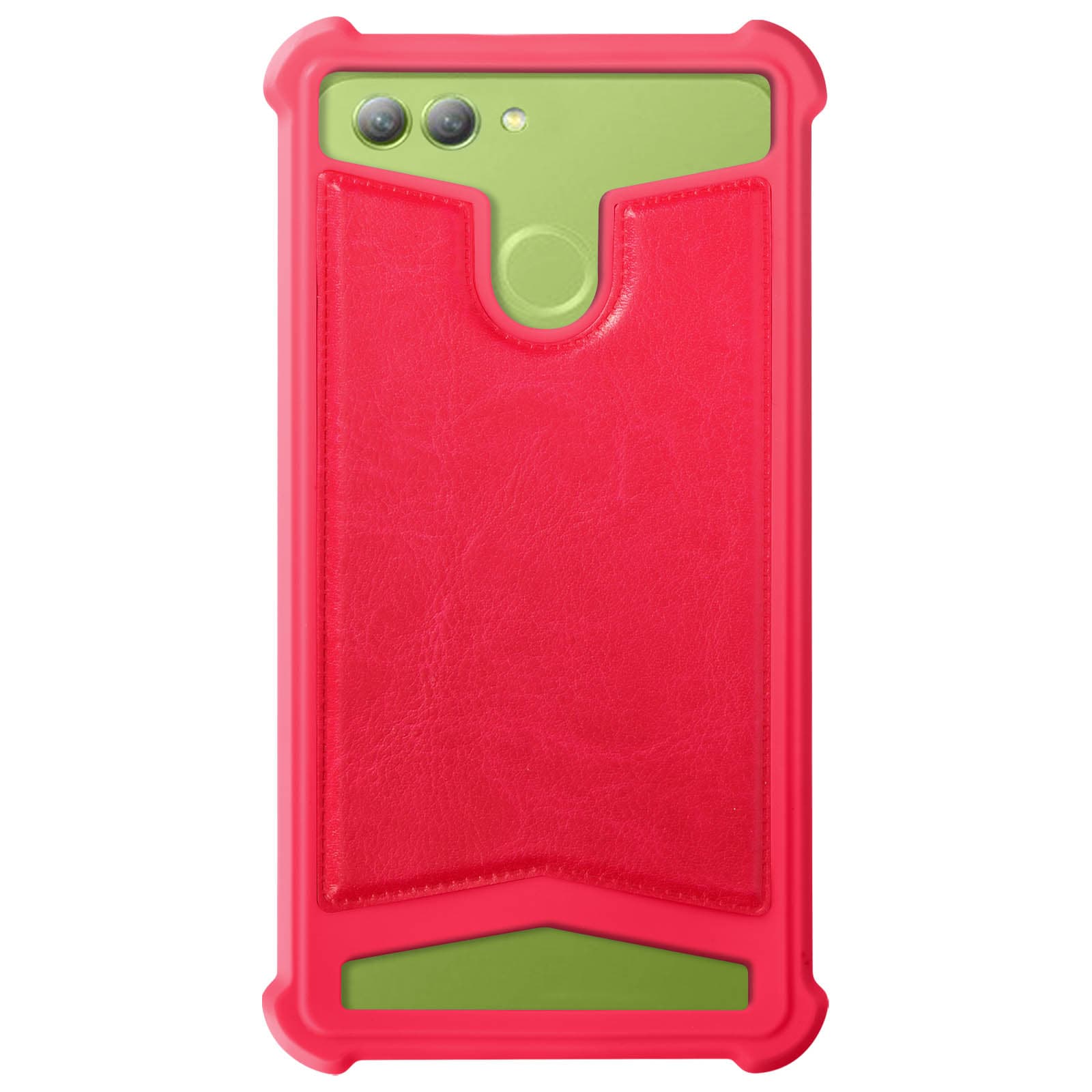 Coque antichoc façon Cuir fuchsia