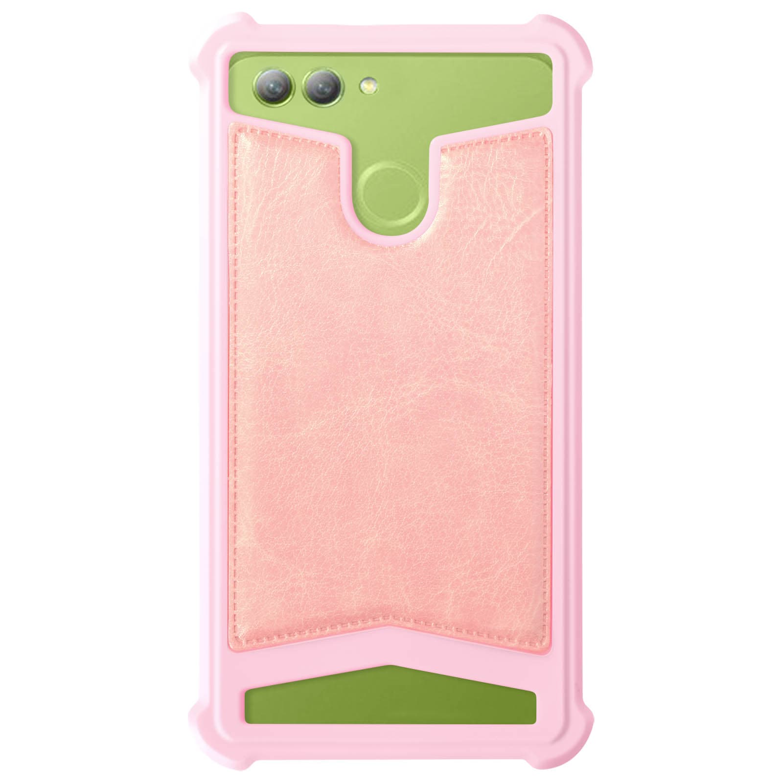 Coque antichoc façon Cuir Rose