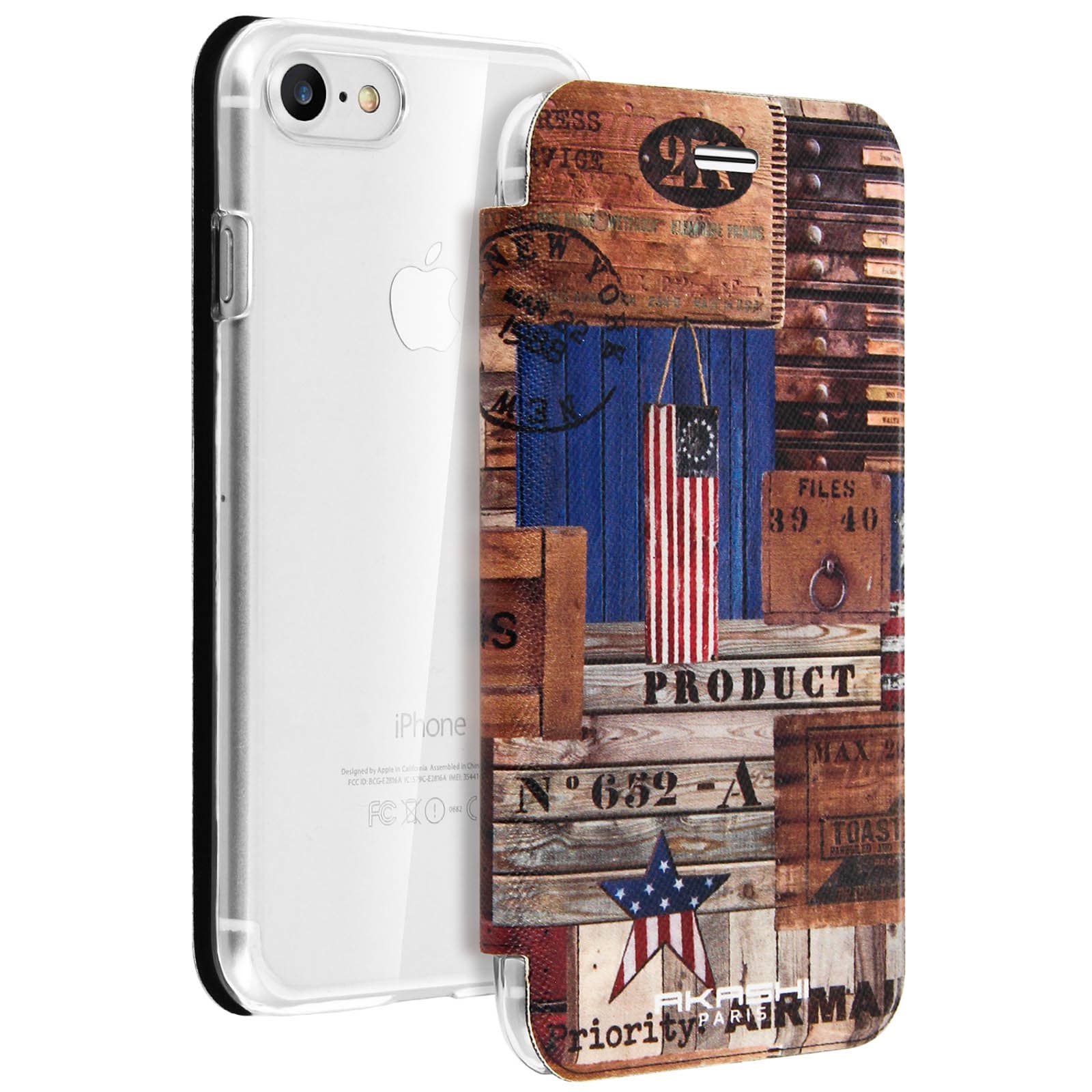Etui folio Akashi US iPhone 7 et 8
