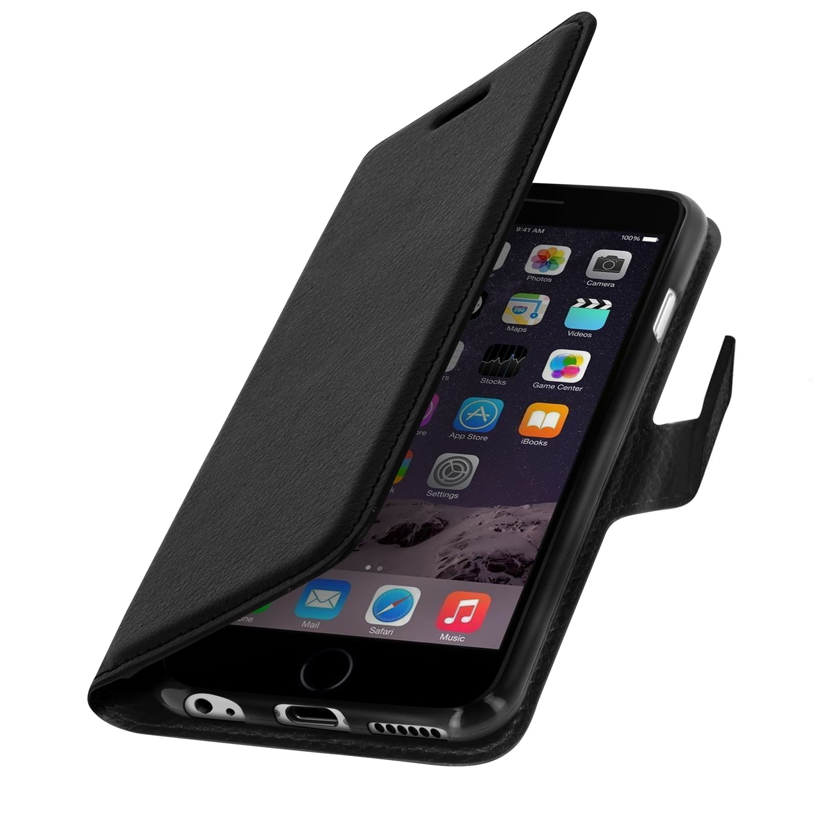 Etui iPhone 6 / 6S Portefeuille Noir