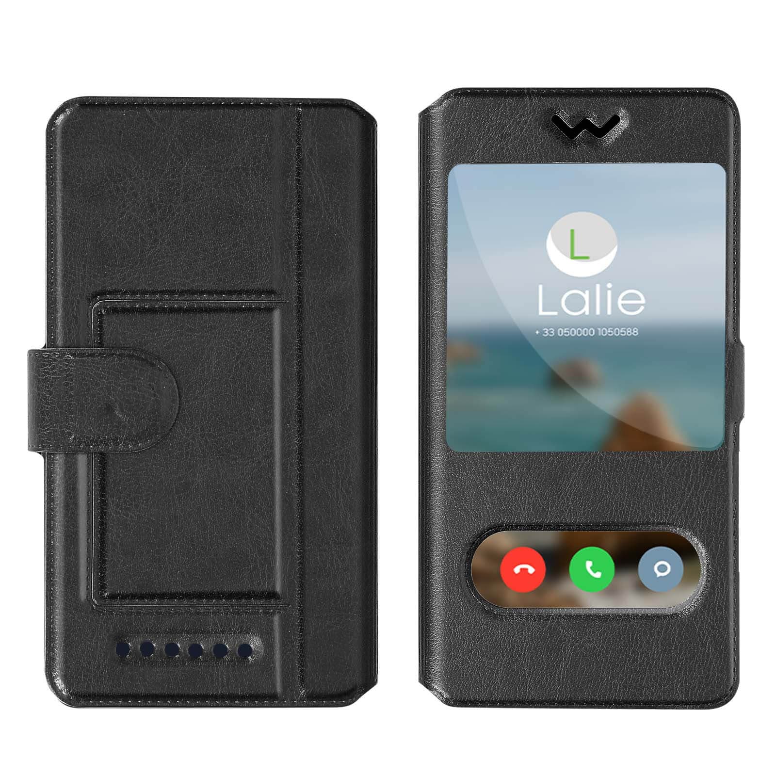 Housse Universel 2x FenĂŞtre Noir XL