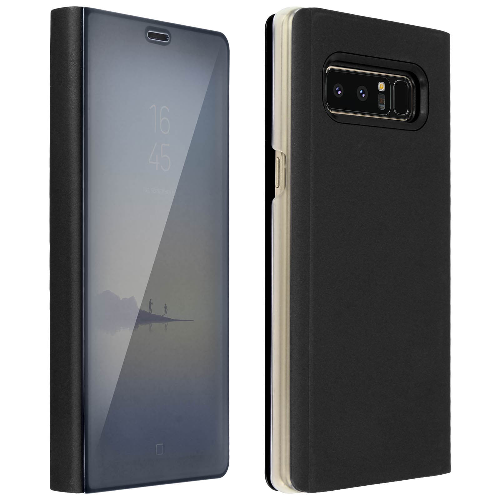 Étui folio Miroir Noir Galaxy Note 8