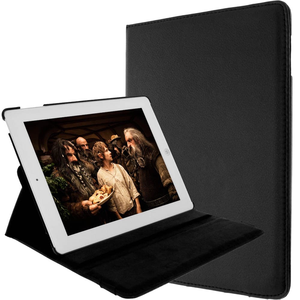 Housse Rotatif Noir iPad 2 / 3 / 4