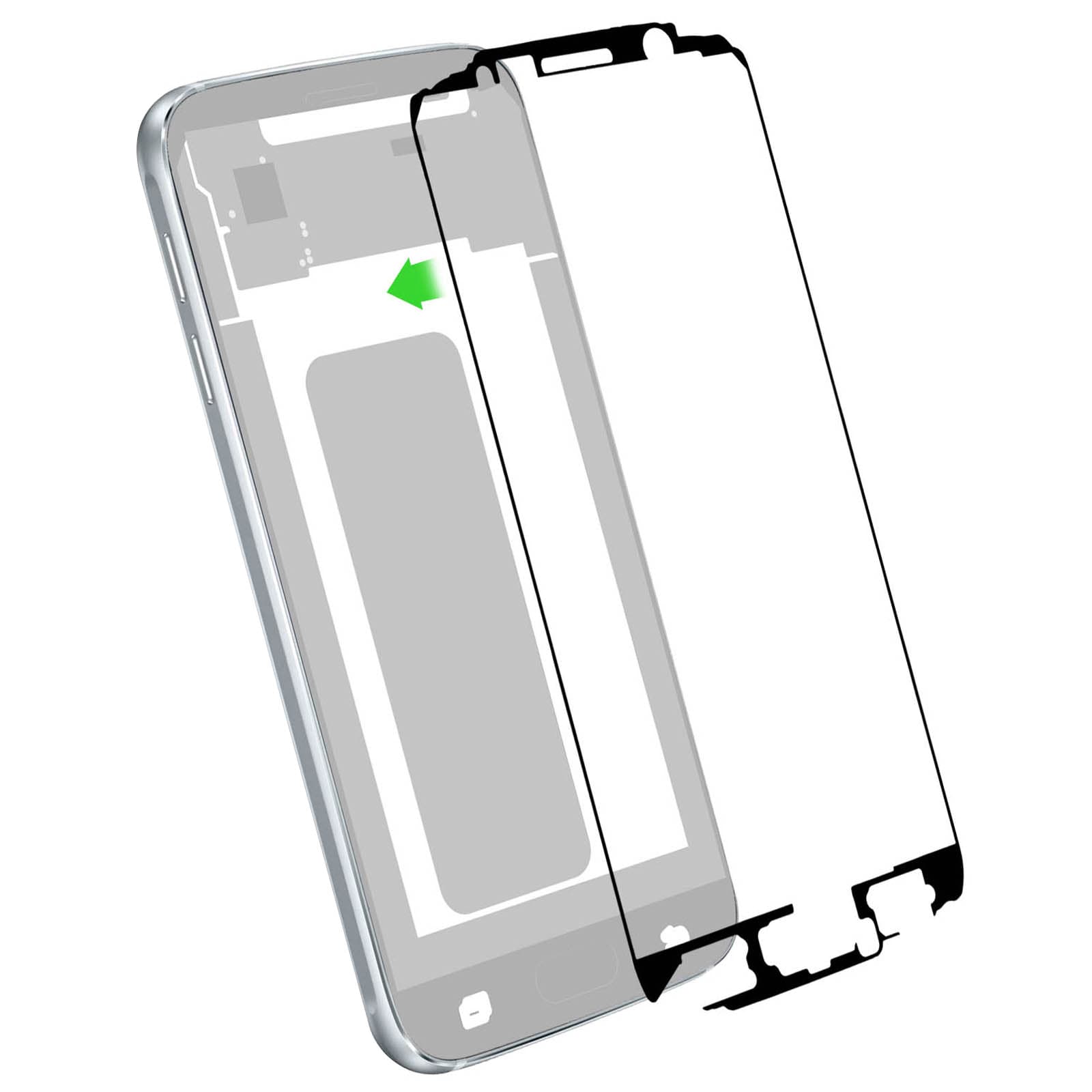 Adhésif écran LCD Samsung Galaxy S6