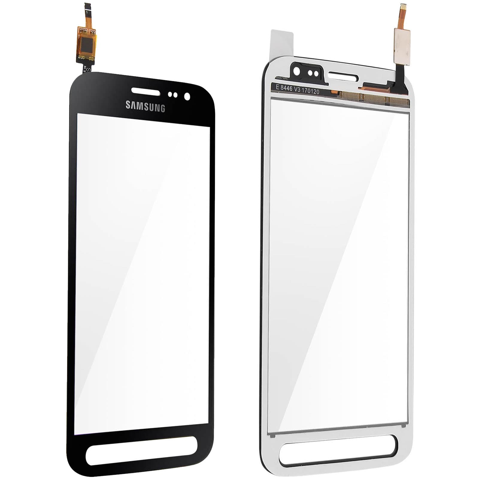 Vitre tactile cadre noir Galaxy Xcover 4