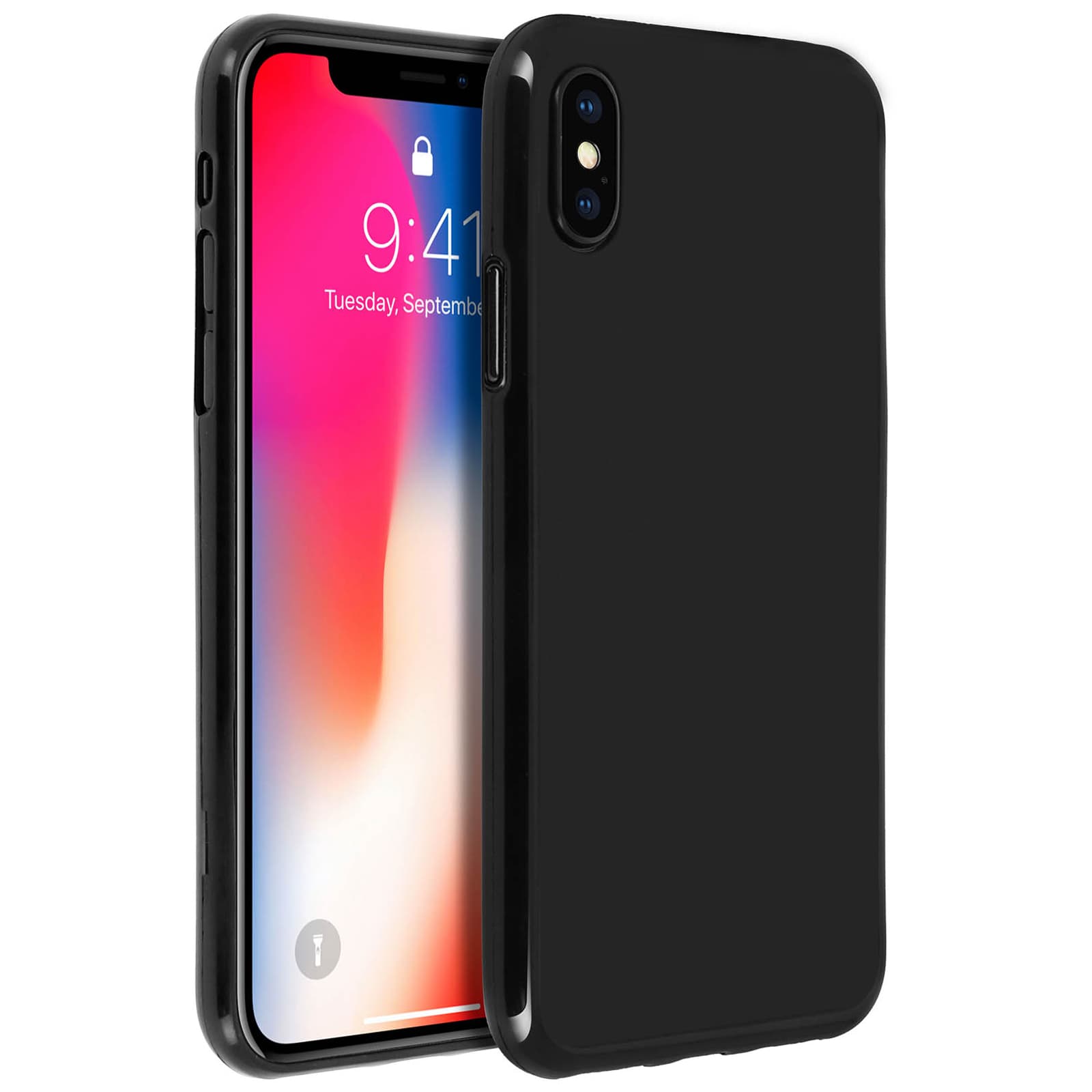 Coque silicone noir Apple iPhone X et XS
