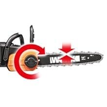 40 V Akku-Kettensägenführung 35 cm Kettengeschwindigkeit 8 m/s mit 2 Akkus und Ladegerät