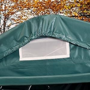 Garagenzelt 3,3 x 4,8 m PVC-Plane 800 N wasserdichter Stahlrahmen Höhe 2,7 m