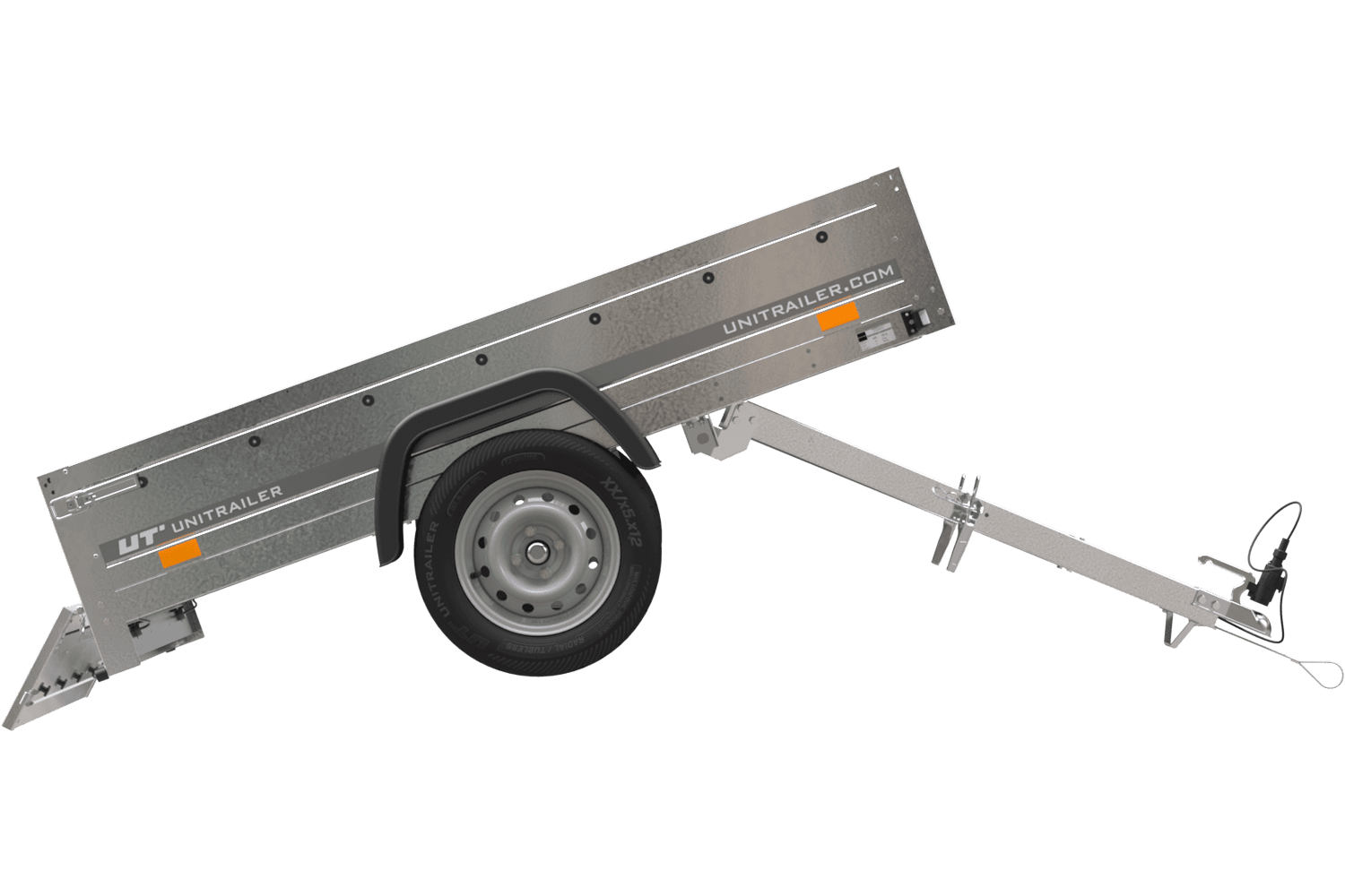1-Achs-Kippanhänger UNITRAILER Garden Trailer 201 Kipp 200×125 cm 750 kg