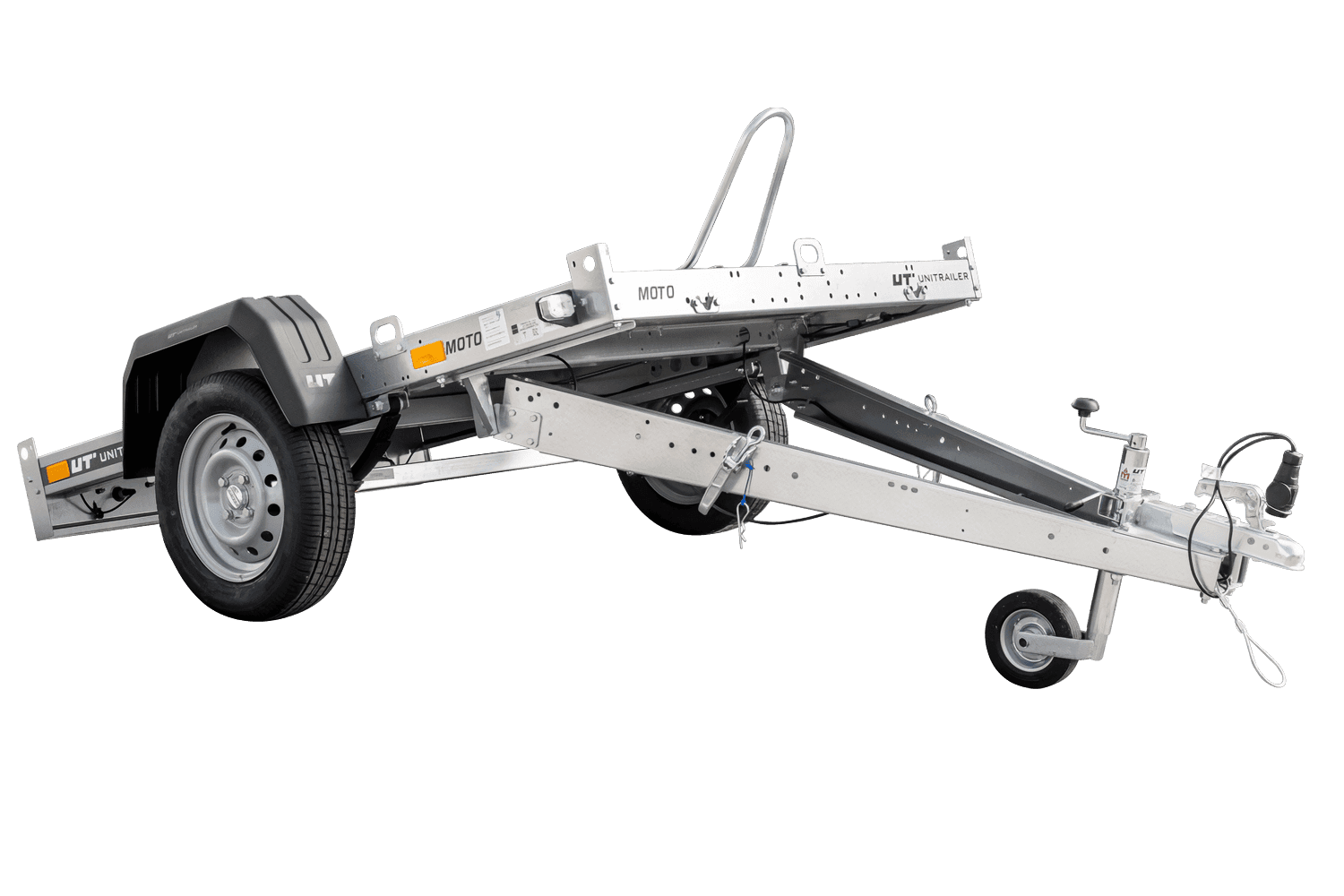 UNITRAILER MOTO 1/R Motorradanhänger mit Federn, zulässiges Gesamtgewicht 750 kg, 2200×1303 mm