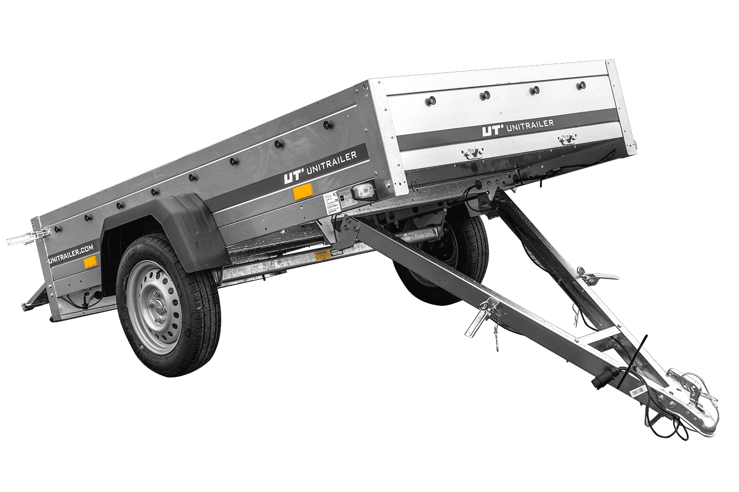 1-Achs-Kippanhänger UNITRAILER Garden Trailer 230 Kipp 230×125 cm 750 kg