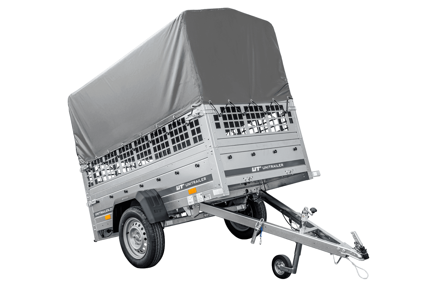 Kippbarer Blechanhänger UNITRAILER Garden Trailer 200 Kipp 2006 x 1063 mm zulässiges Gesamtgewicht 750 kg