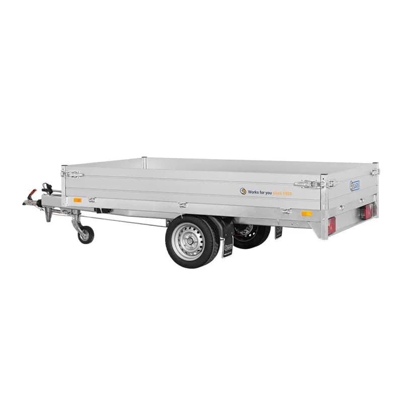 SARIS PL256/150/13501 Tieflader, zulässiges Gesamtgewicht 1350 kg, 256 x 150 x 30 cm, gebremst