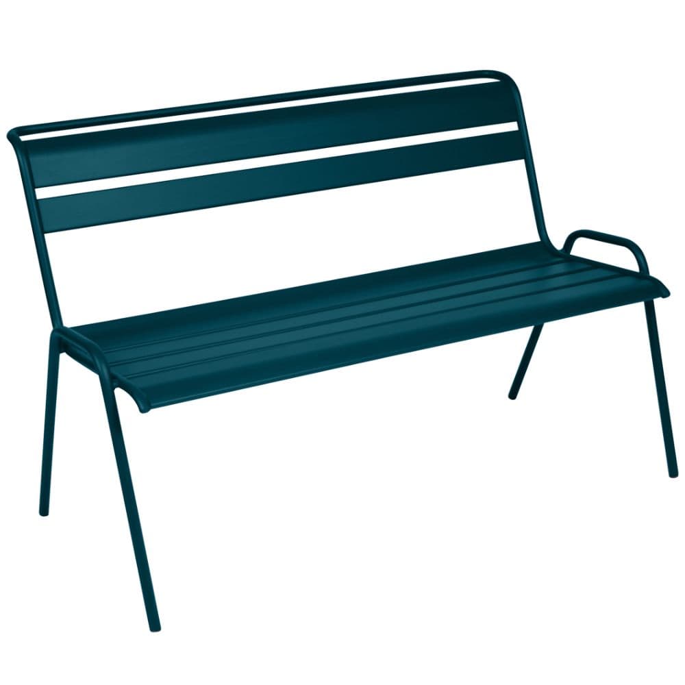 Banc de Jardin Fermob Monceau: Meuble Extérieur Design et Confortable - Banc en Acier pour 2-3 Personnes, Résistant aux Intempéries, Disponible en Plu