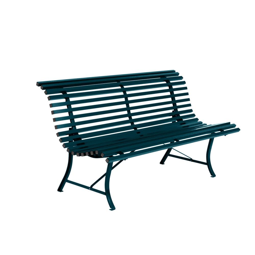 Banc de Jardin Fermob Louisiane: Meuble Extérieur Design et Confortable, Résistant à la Corrosion, 98% Recyclé, Garantie 3 Ans