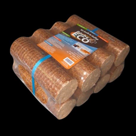 Bûche Densifiée JOUR ECO+ 1000kg - Palette 66 Packs Briquettes Haute Qualité - Fabrication Française - Certifiée X5